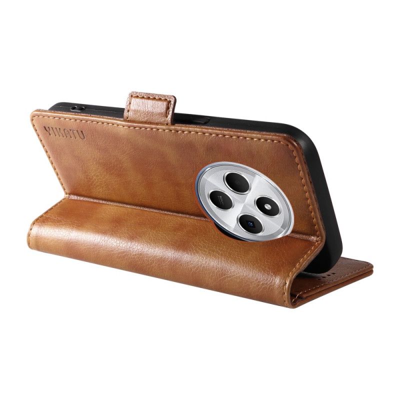 Læder Cover Poco C75 Dobbelt Lås Yikatu