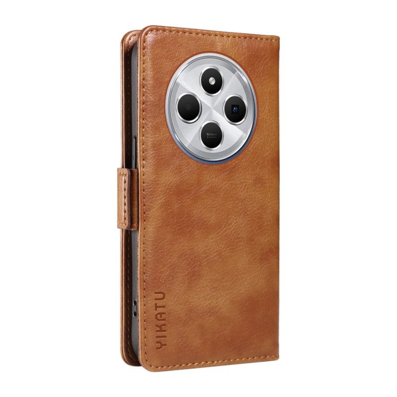 Læder Cover Poco C75 Dobbelt Lås Yikatu