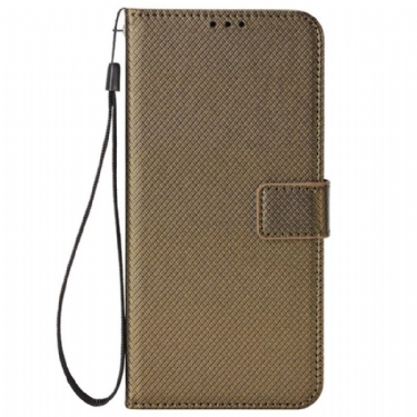 Læder Cover Poco C75 Prikker Med Rem