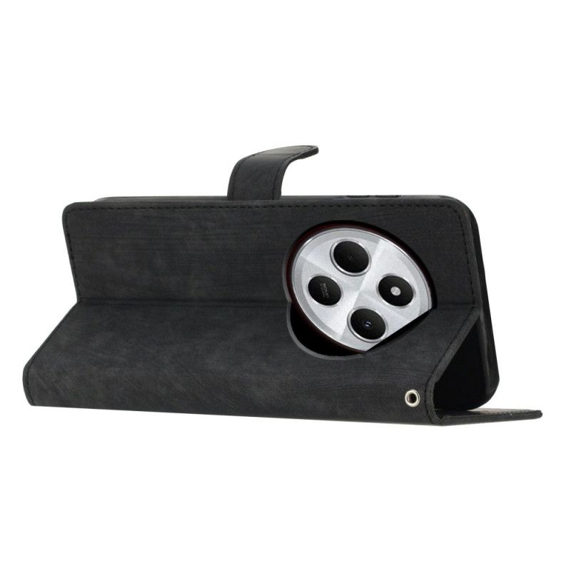 Læder Cover Poco C75 Ruskindseffekt Med Rem