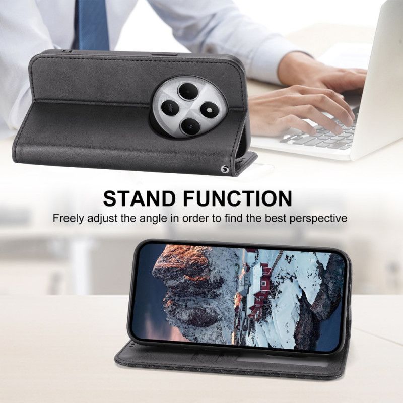 Læder Cover Poco C75 Telefon Etui Diamantdesign