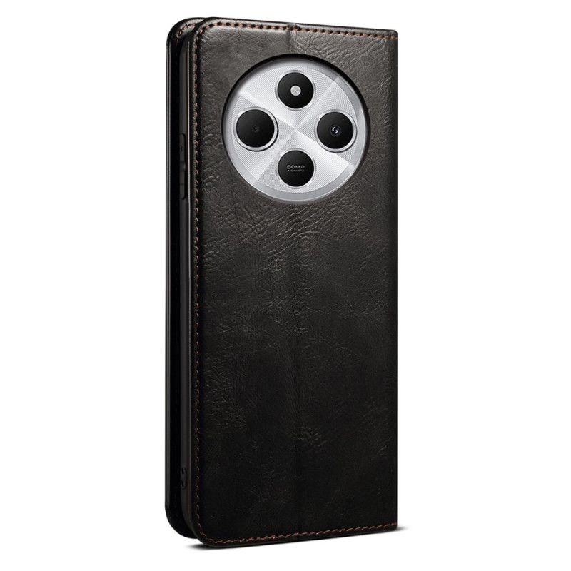 Læder Cover Poco C75 Telefon Etui Kunstlædervoks