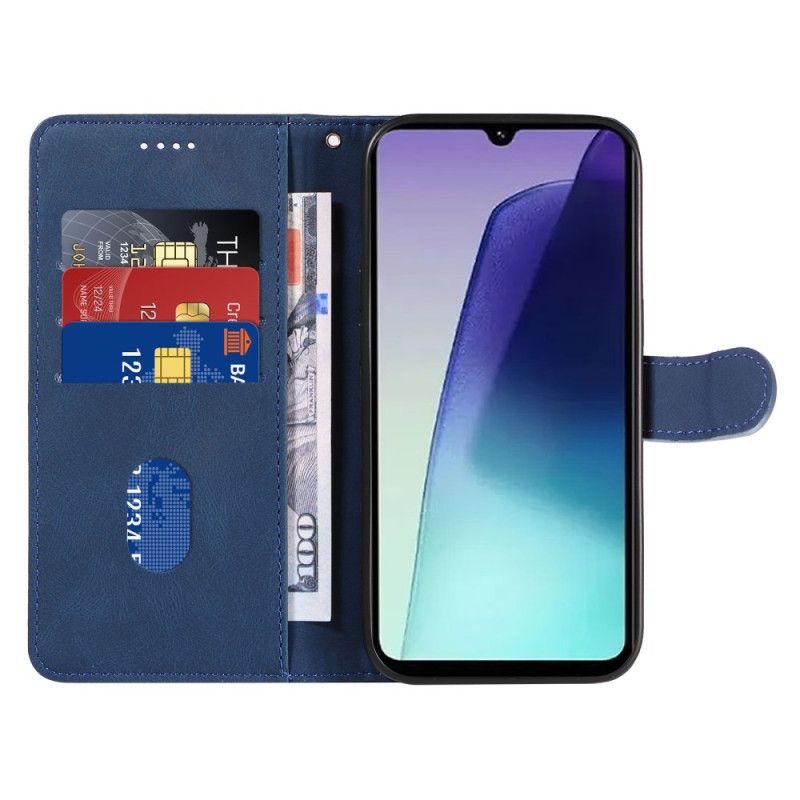 Læder Cover Poco C75 Telefon Etui Linjer