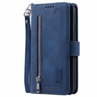 Læder Cover Poco C75 Telefon Etui Multifunktionel Med Rem