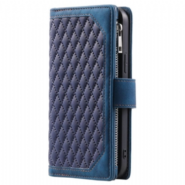 Læder Cover Poco C75 Telefon Etui Quiltet Multifunktionel