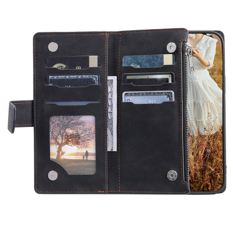 Læder Cover Poco C75 Telefon Etui Quiltet Multifunktionel