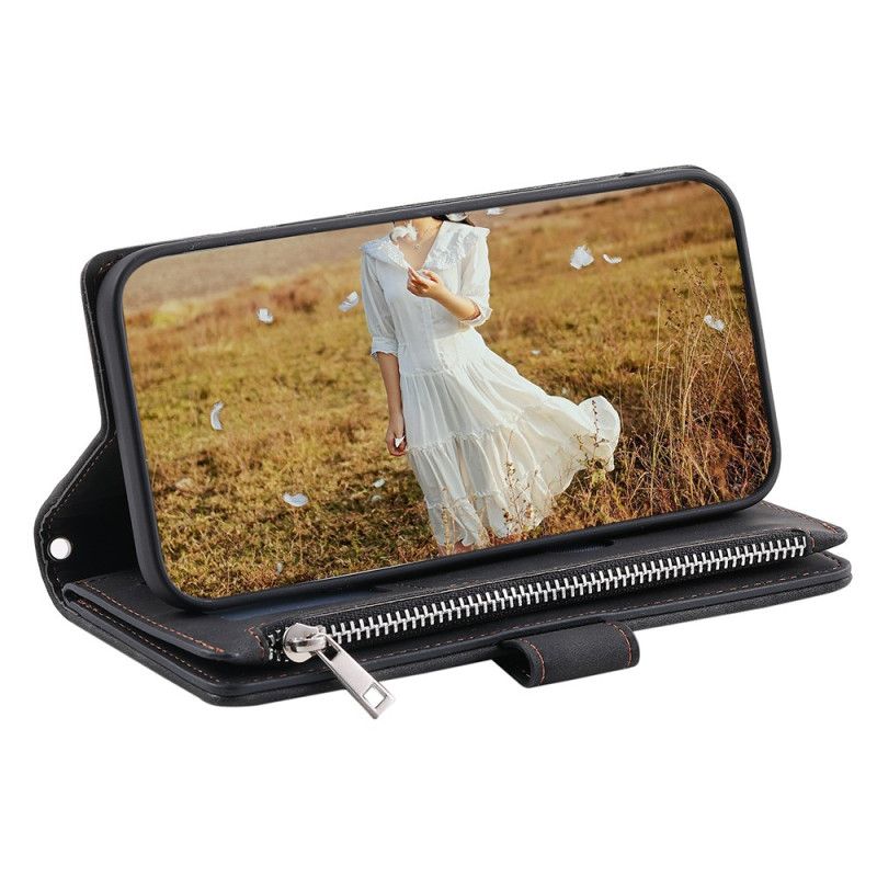 Læder Cover Poco C75 Telefon Etui Quiltet Multifunktionel