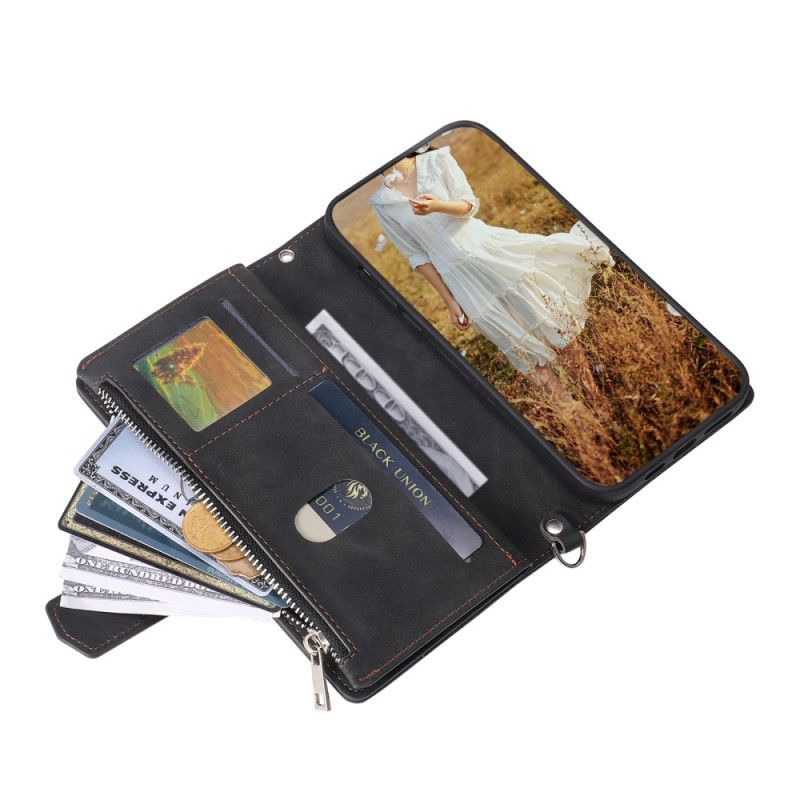 Læder Cover Poco C75 Telefon Etui Quiltet Multifunktionel