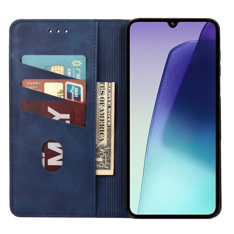 Læder Cover Poco C75 Telefon Etui Tofarvet