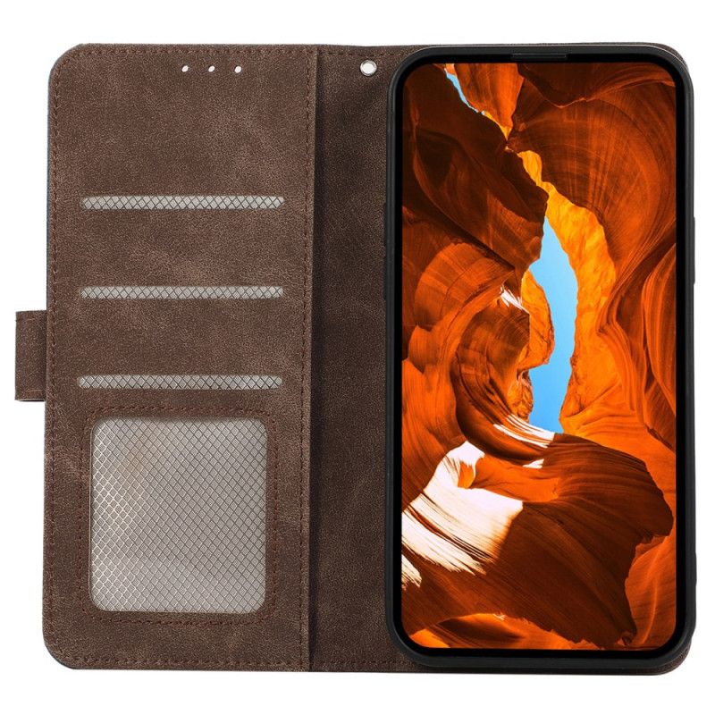 Læder Cover Poco C75 Tofarvet Abeel