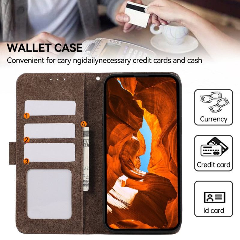 Læder Cover Poco C75 Tofarvet Abeel