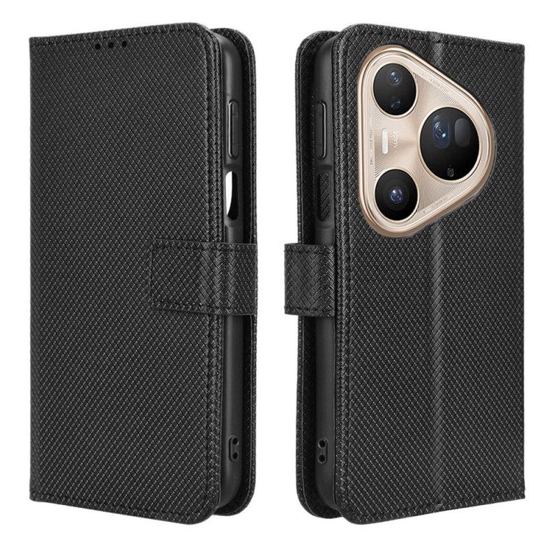 Flip Cover Huawei Pura 80 Pro Diamanttekstur