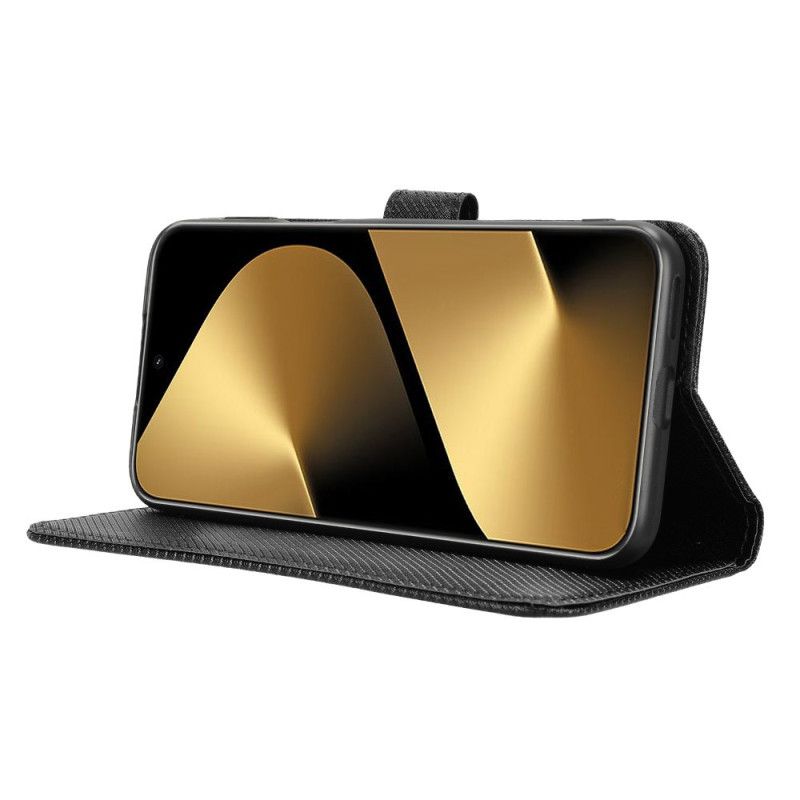 Flip Cover Huawei Pura 80 Pro Diamanttekstur