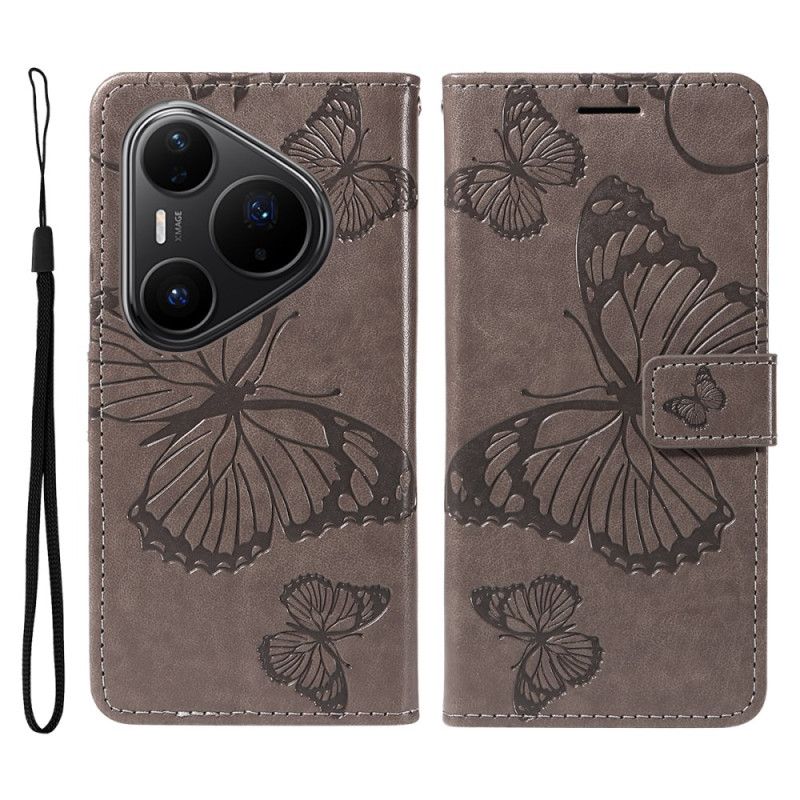 Flip Cover Huawei Pura 80 Pro Kæmpesommerfugle