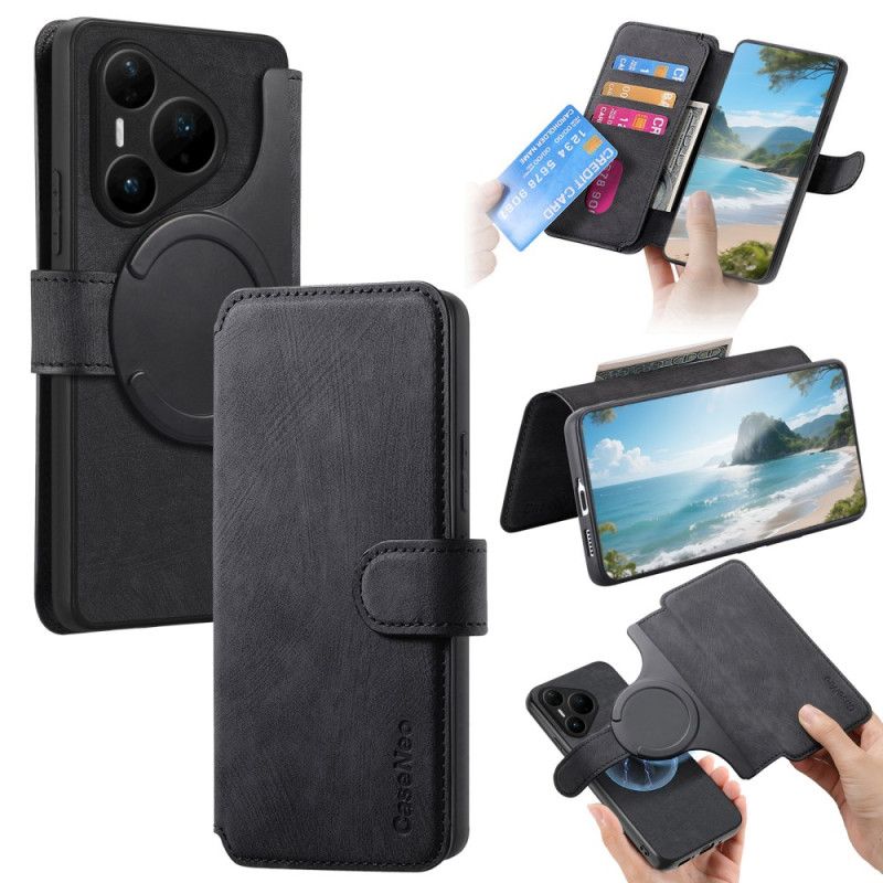 Læder Cover Huawei Pura 80 Pro Aftageligt Etui Caseneo