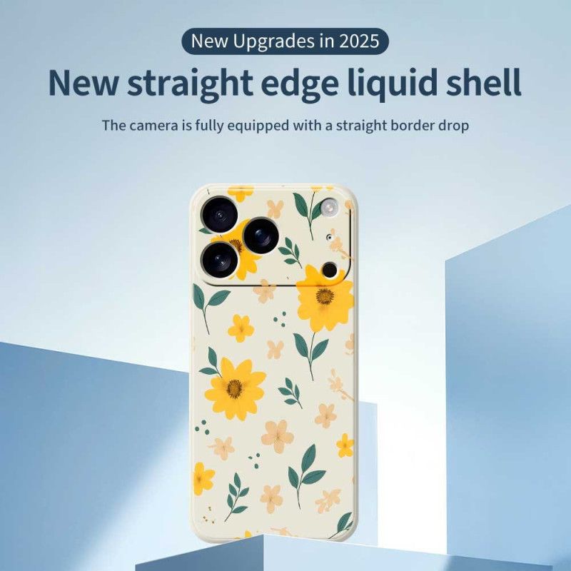 Cover iPhone 17 Pro Flydende Silikone Tusindfryd