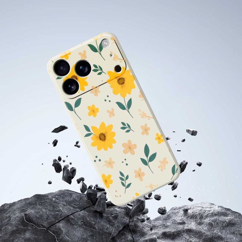 Cover iPhone 17 Pro Flydende Silikone Tusindfryd