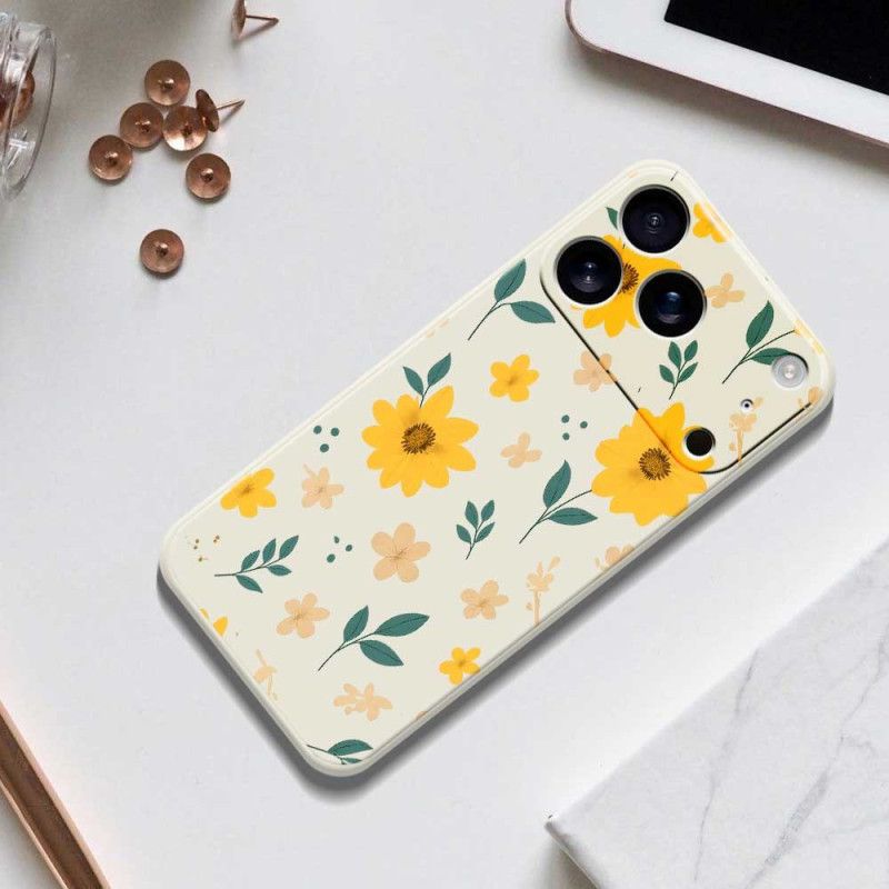 Cover iPhone 17 Pro Flydende Silikone Tusindfryd
