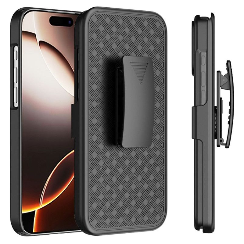 Cover iPhone 17 Pro Glidebeskytter Med Stativ Og Klips