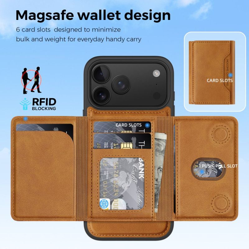 Cover iPhone 17 Pro Magsafe Premium Med Aftageligt Kort Holder
