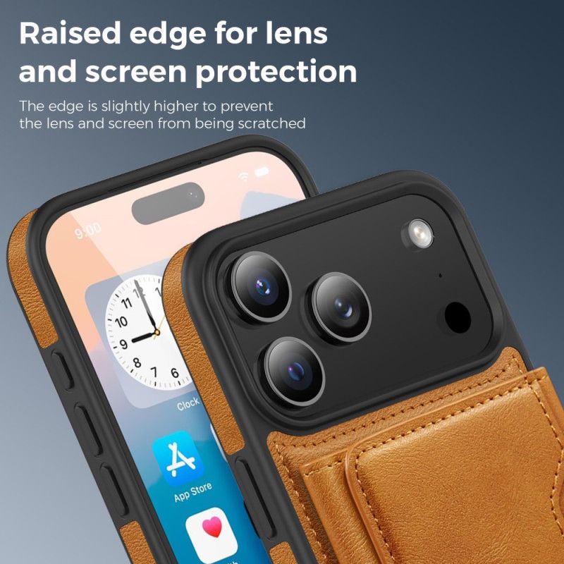 Cover iPhone 17 Pro Magsafe Premium Med Aftageligt Kort Holder