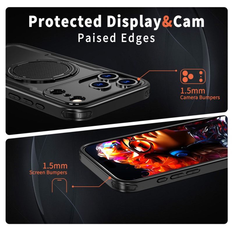 Cover iPhone 17 Pro Magsafe Rugged Kompatibel Med Ringmontering