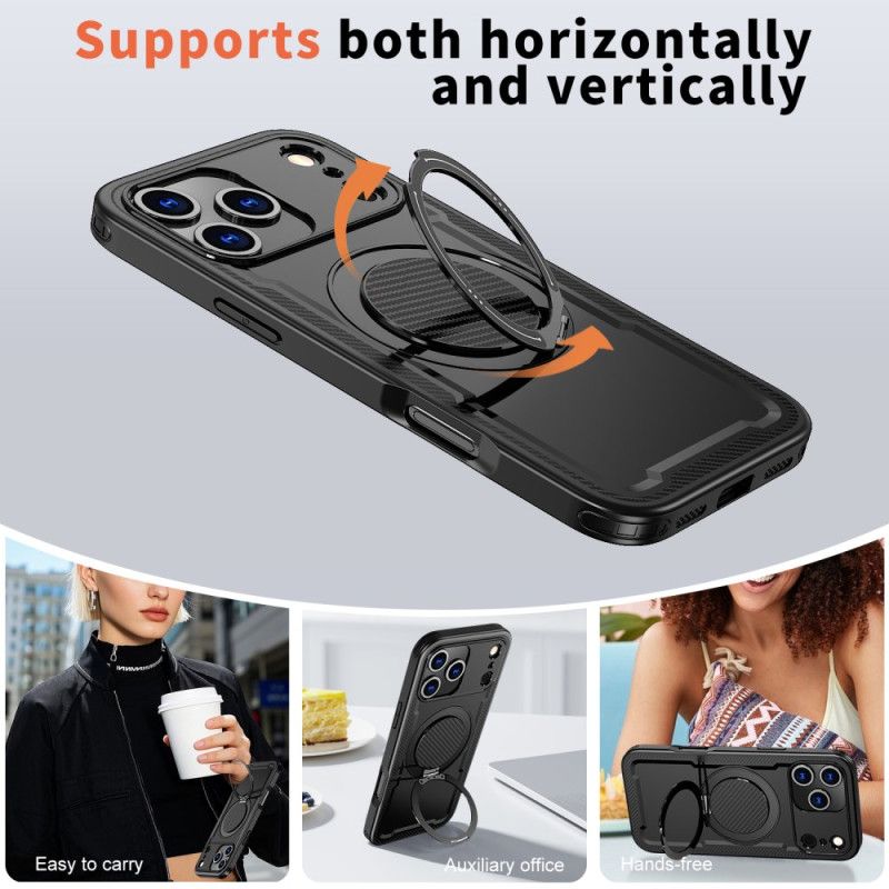 Cover iPhone 17 Pro Magsafe Rugged Kompatibel Med Ringmontering