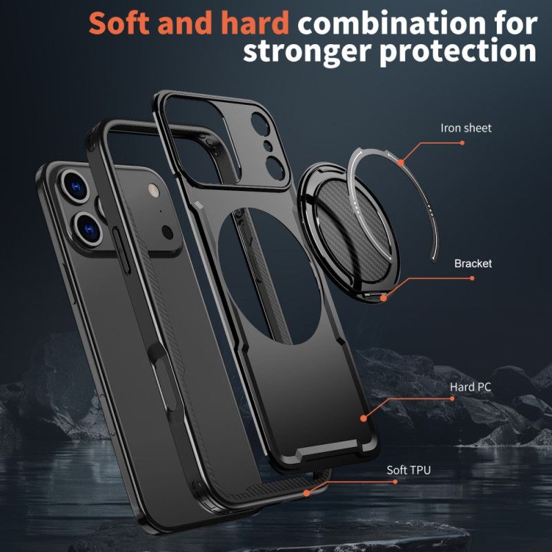 Cover iPhone 17 Pro Magsafe Rugged Kompatibel Med Ringmontering