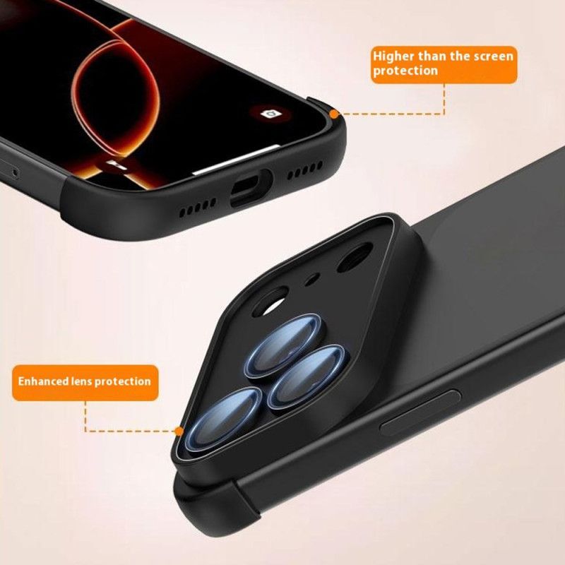 Cover iPhone 17 Pro Rammeløs Med Hjørnebeskyttelse Og Integreret Linse