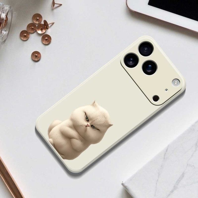 Cover iPhone 17 Pro Telefon Etui Flydende Silikone Med Vred Kat