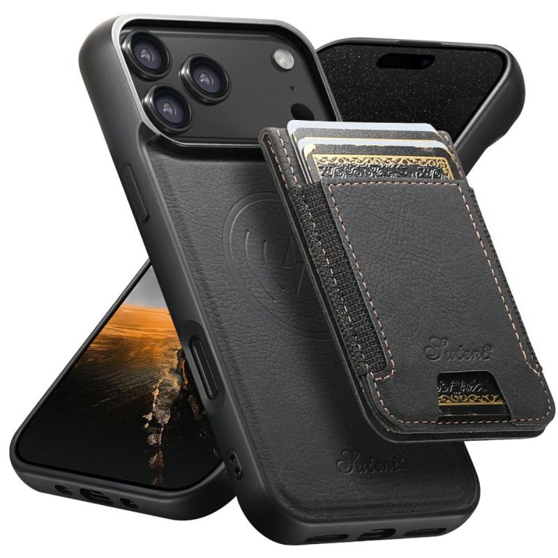 Cover iPhone 17 Pro Telefon Etui Magsafe 2-i-1 Aftagelig Kortholder