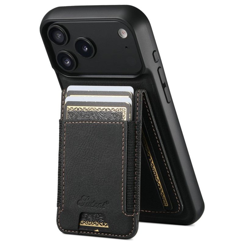Cover iPhone 17 Pro Telefon Etui Magsafe 2-i-1 Aftagelig Kortholder