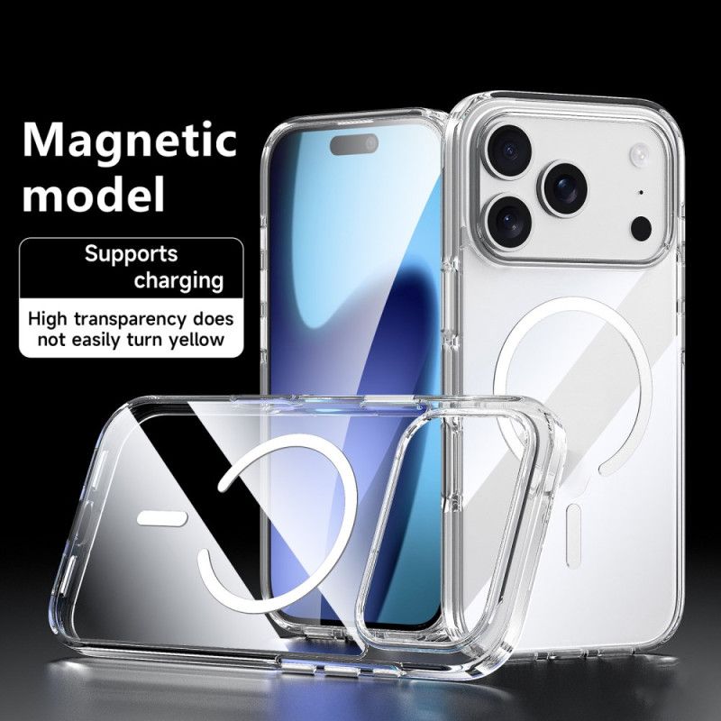 Cover iPhone 17 Pro Telefon Etui Magsafe-kompatibel Klar