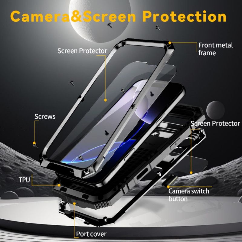 Cover iPhone 17 Pro Telefon Etui R-just Fuld Beskyttelse
