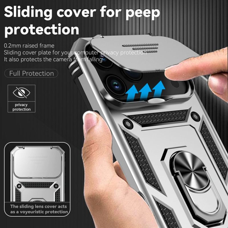 Cover iPhone 17 Pro Telefon Etui Robust Med Linsebeskytter Og Stativ