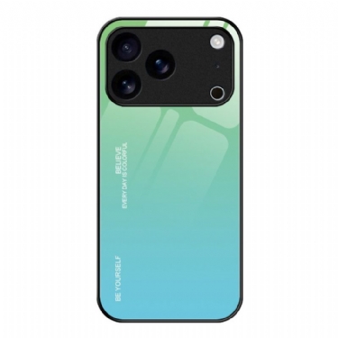 Cover iPhone 17 Pro Vær Dig Selv Hærdet Glas