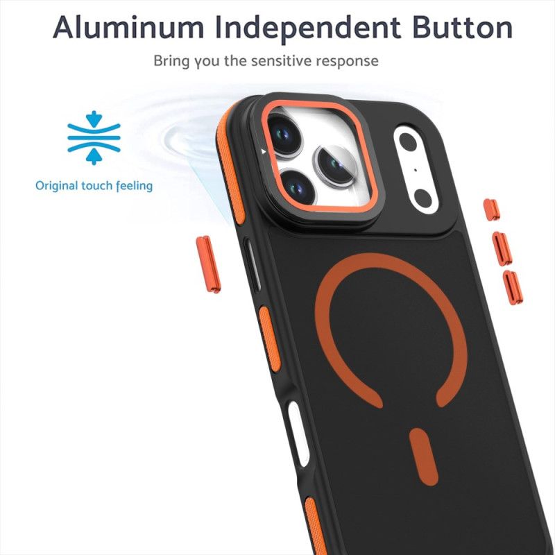 Cover Til iPhone 17 Pro Hybrid Magsafe Med Linsebeskytter Og Integreret Montering