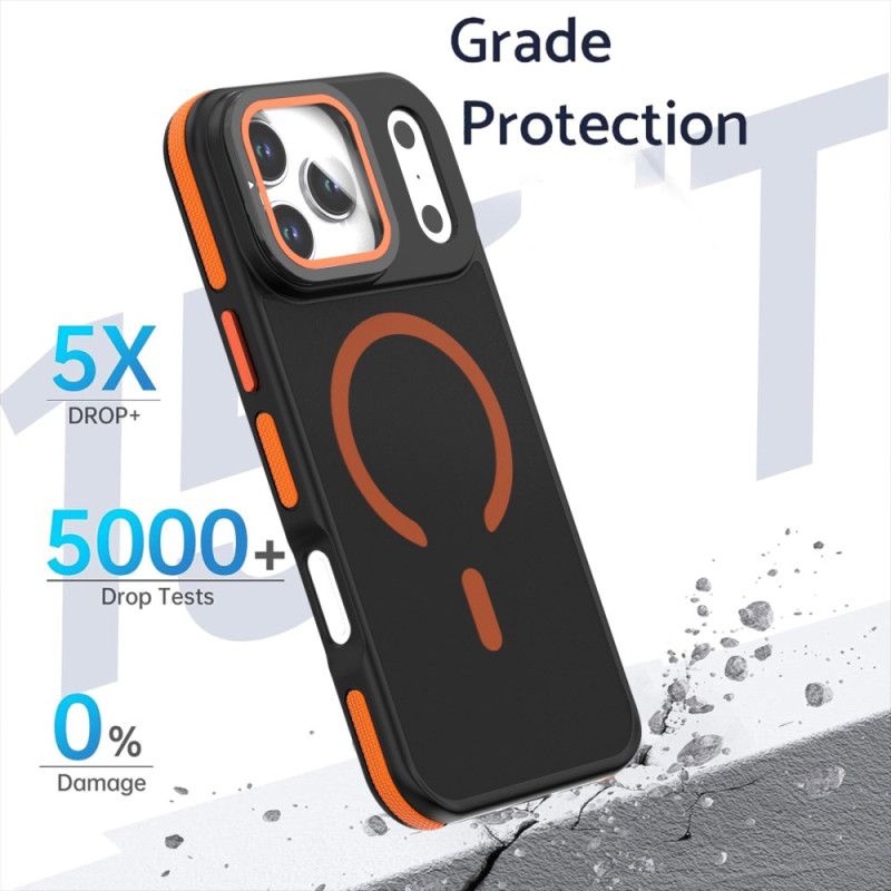 Cover Til iPhone 17 Pro Hybrid Magsafe Med Linsebeskytter Og Integreret Montering