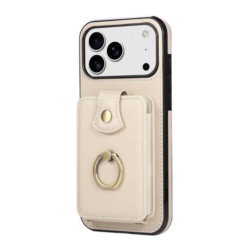 Cover Til iPhone 17 Pro Kortholder Til Flere Kort Og Skulderrem