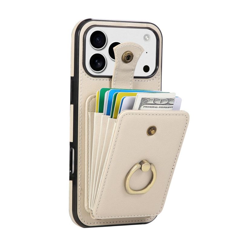 Cover Til iPhone 17 Pro Kortholder Til Flere Kort Og Skulderrem