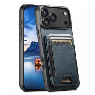 Cover Til iPhone 17 Pro Kortholder I Vokset Læderstil