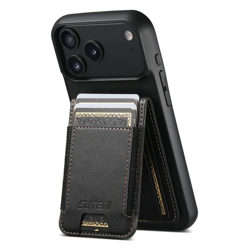 Cover Til iPhone 17 Pro Kortholder I Vokset Læderstil