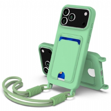 Cover Til iPhone 17 Pro Kortholder Med Snor