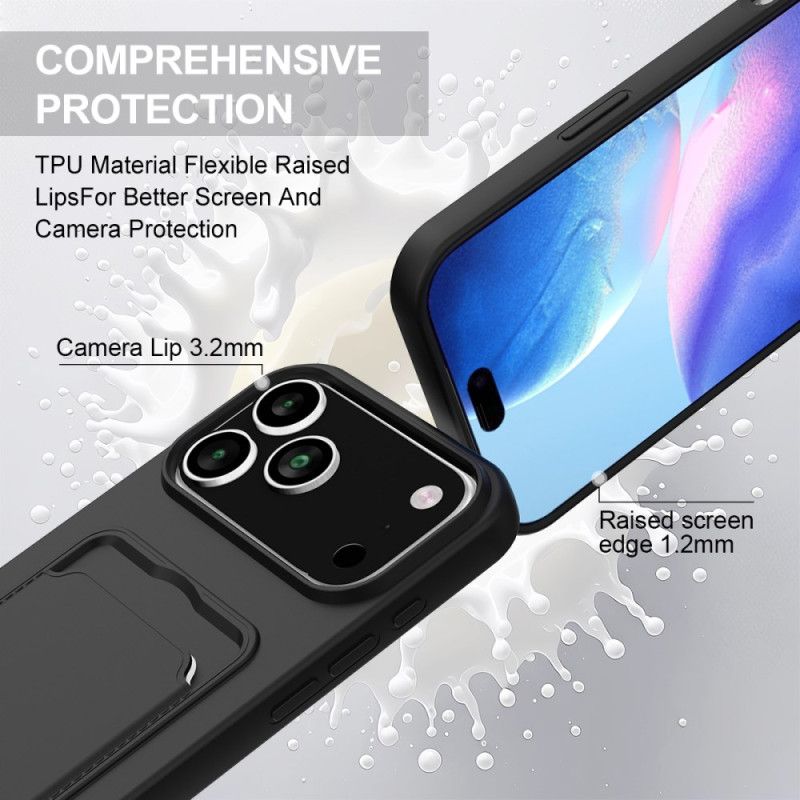 Cover Til iPhone 17 Pro Kortholder Med Snor