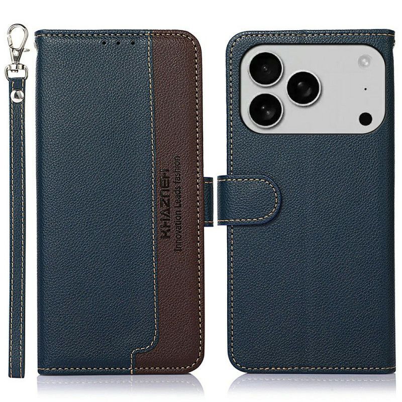 Flip Cover iPhone 17 Pro Khazneh Tofarvet Rfid-pung
