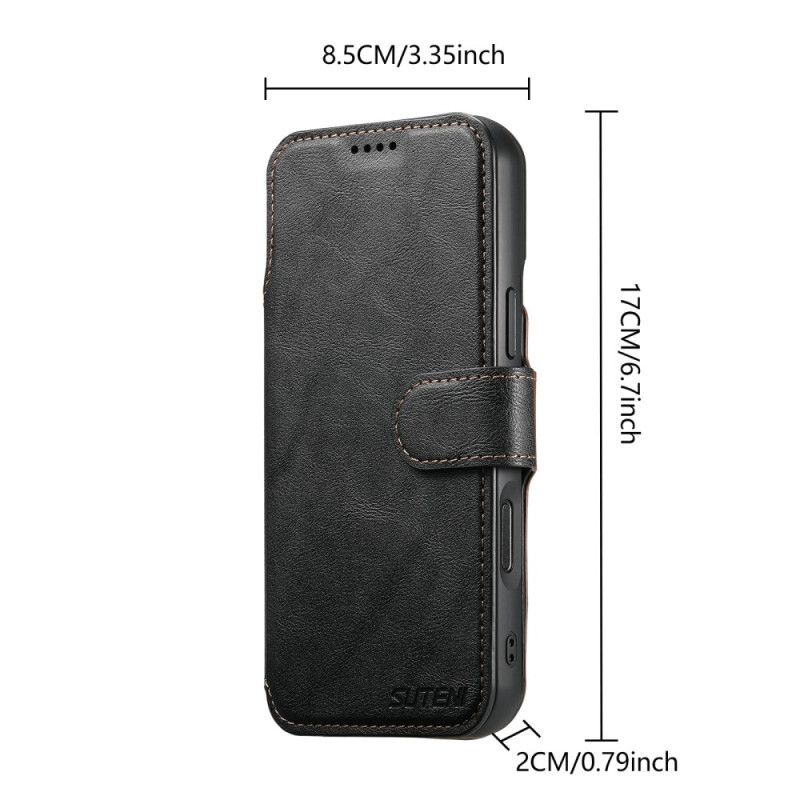 Flip Cover iPhone 17 Pro Magnetisk Med Aftageligt Retro-etui