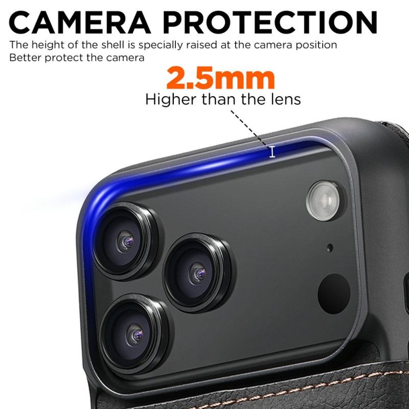 Flip Cover iPhone 17 Pro Magsafe-kompatibelt Aftageligt Etui