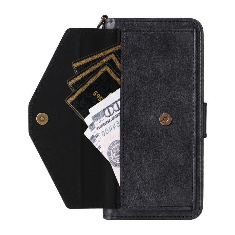 Flip Cover iPhone 17 Pro Retro Pung Med Skulderrem