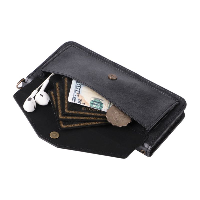 Flip Cover iPhone 17 Pro Retro Pung Med Skulderrem