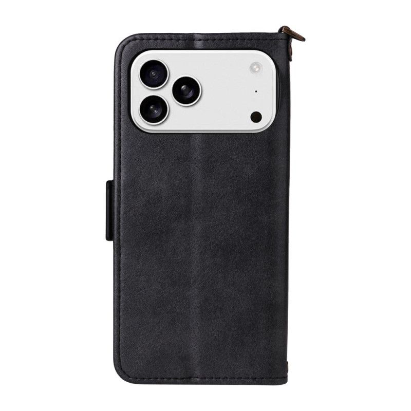 Flip Cover iPhone 17 Pro Retro Pung Med Skulderrem